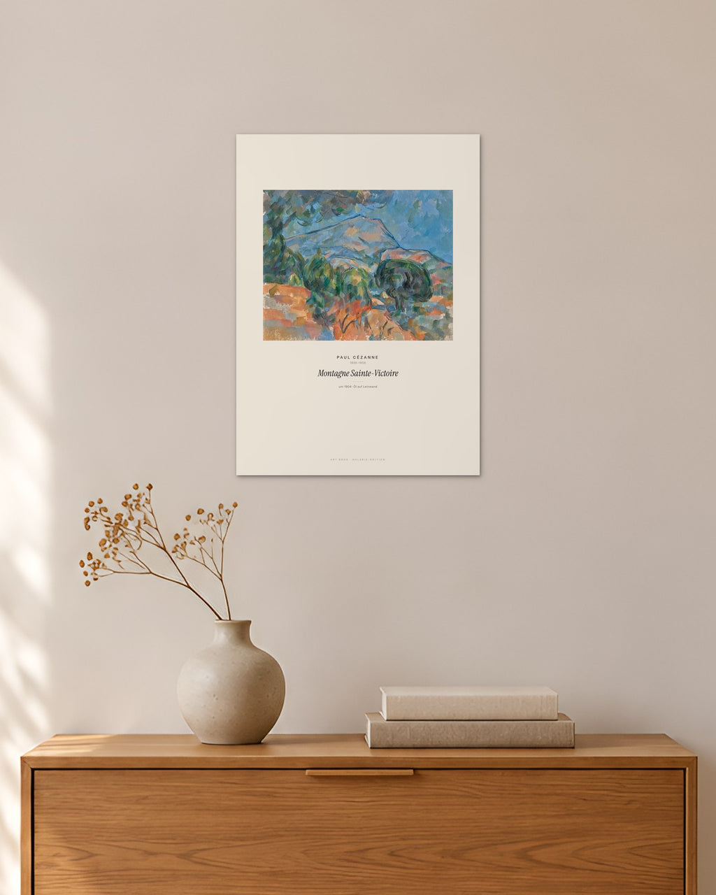 Montagne Sainte-Victoire – Paul Cézanne – 30 × 42 cm ohne Rahmen – Raumansicht – Art Bros