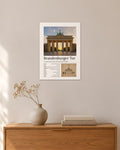 Brandenburger Tor Wandbild – 30 × 42 cm ohne Rahmen – Raumansicht – Art Bros