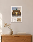 Brandenburger Tor Wandbild – 30 × 42 cm ohne Rahmen – Raumansicht – Art Bros
