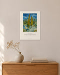 Zwei Pappeln in den Alpilles bei Saint-Rémy – Vincent van Gogh – 30 × 42 cm ohne Rahmen – Raumansicht – Art Bros