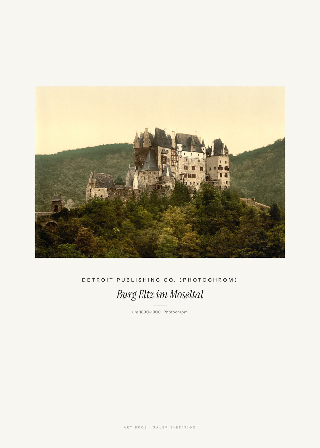 Burg Eltz im Moseltal – Detroit Publishing Co. (Photochrom) – Kunstdruck – Art Bros