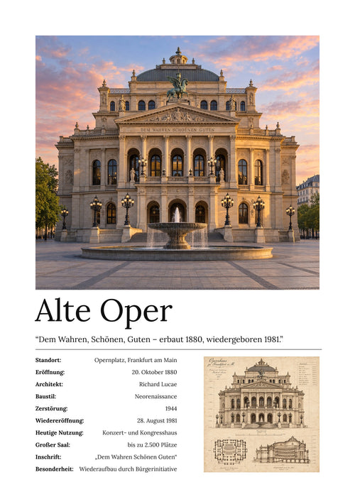 Alte Oper Wandbild – Kunstdruck – Art Bros