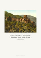 Heidelberger Schloss von der Terrasse – Detroit Publishing Co. (Photochrom) – Kunstdruck – Art Bros