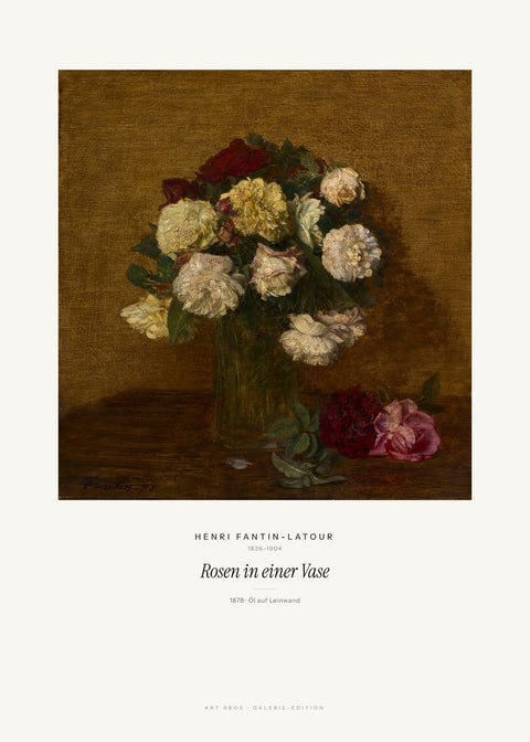 Rosen in einer Vase – Henri Fantin-Latour
