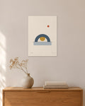 Ponte No. 10 – Abstraktes Wandbild – 30 × 42 cm ohne Rahmen – Raumansicht – Art Bros
