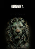 Hungry – Löwenkopf Poster – Art Bros