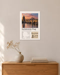 Karlsbrücke Prag Wandbild – 30 × 42 cm ohne Rahmen – Raumansicht – Art Bros