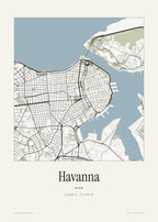 Havanna Stadtplan – Wandbild – Art Bros