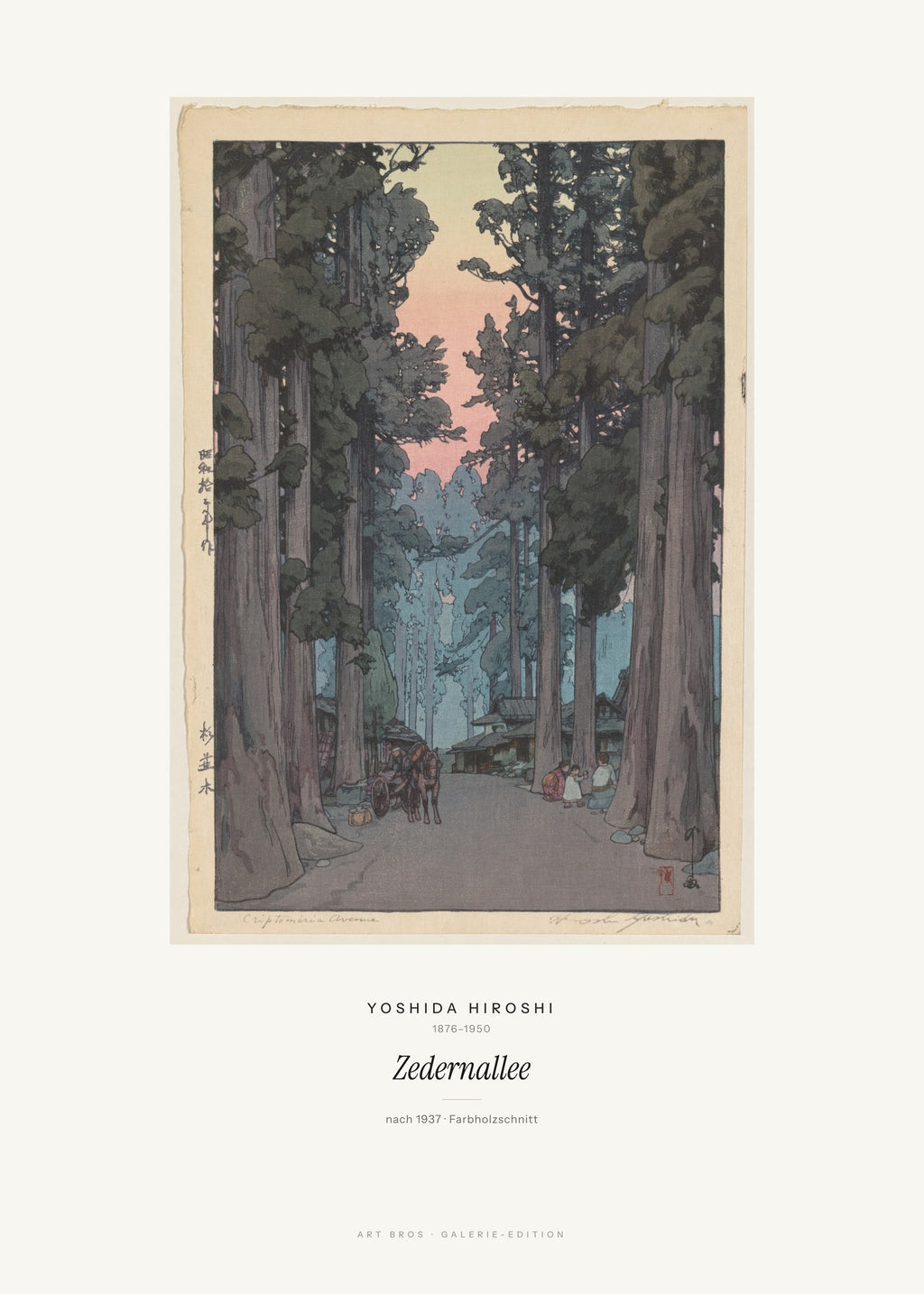 Zedernallee – Yoshida Hiroshi – Kunstdruck – Art Bros