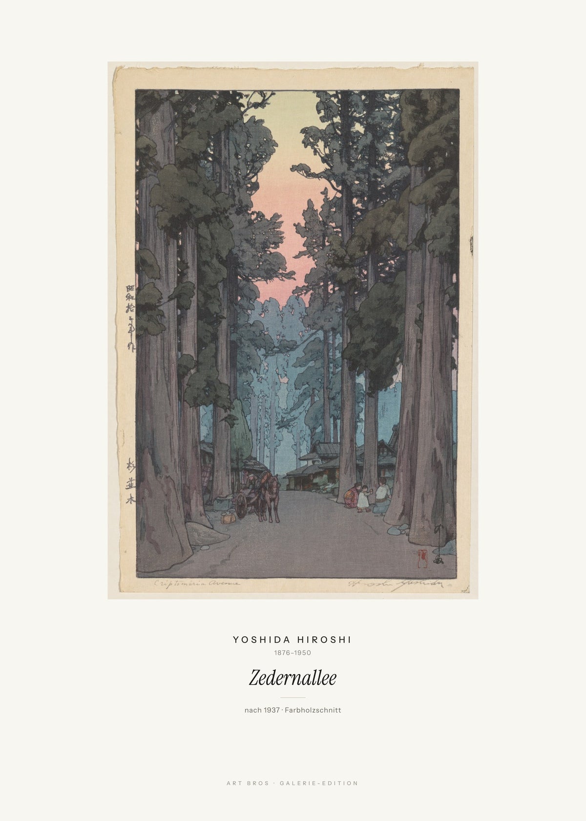 Zedernallee – Yoshida Hiroshi – Kunstdruck – Art Bros