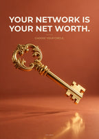 Poster Your Network Is Your Net Worth – Geld und Business – Art Bros