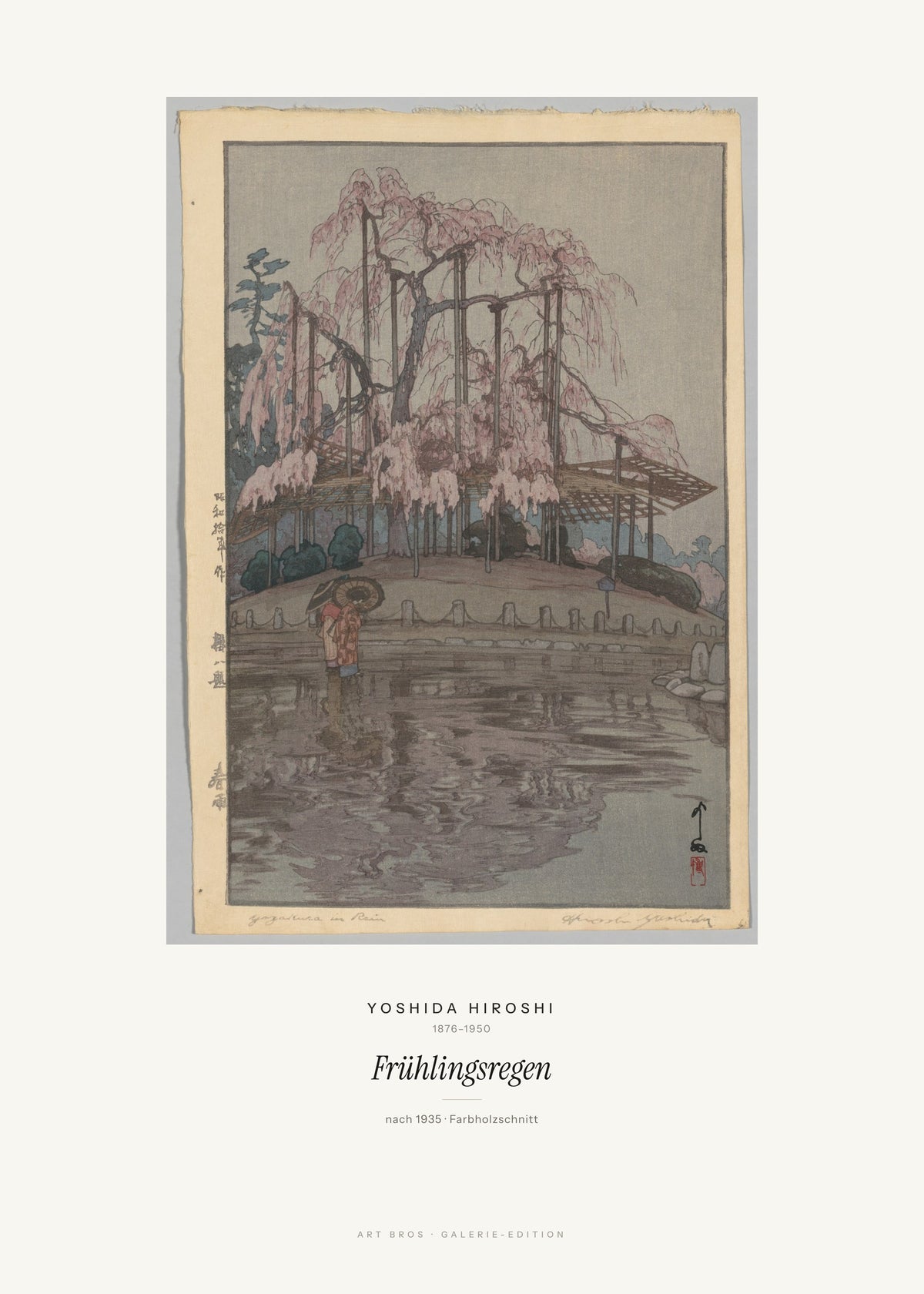 Frühlingsregen – Yoshida Hiroshi – Kunstdruck – Art Bros