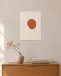 Volto No. 13 – Abstraktes Wandbild – 30 × 42 cm ohne Rahmen – Raumansicht – Art Bros