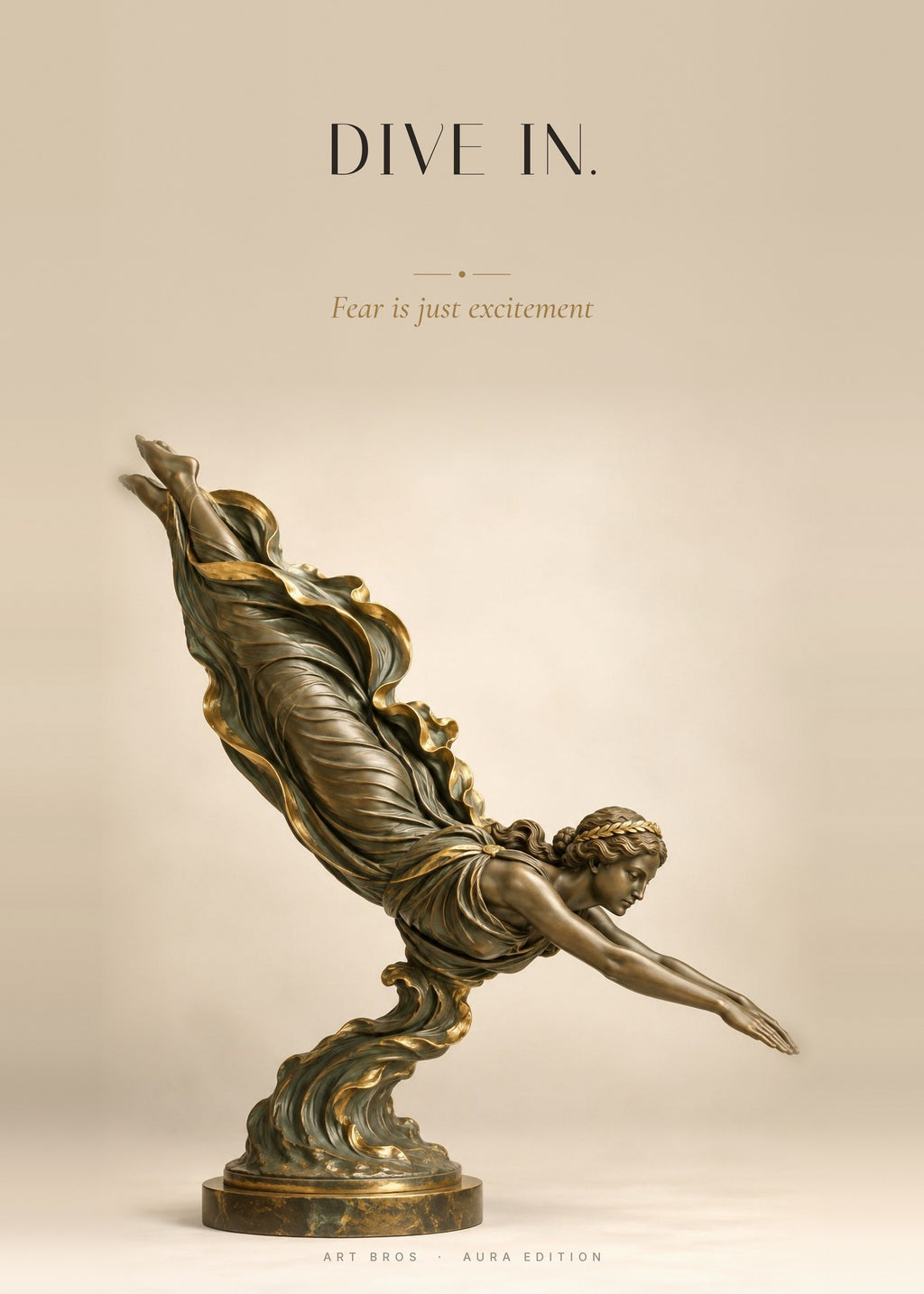 Dive in – Schwimmerin Poster – Art Bros