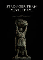 Stronger Than Yesterday – Gewichtheber Poster – Art Bros