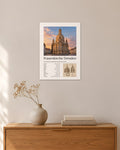 Frauenkirche Dresden Wandbild – 30 × 42 cm ohne Rahmen – Raumansicht – Art Bros