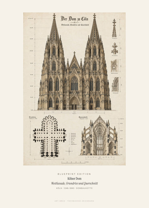 Kölner Dom Blueprint