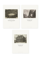 Piranesi – Ansichten von Rom – 3er-Set Wandbilder – Kunstdruck – Art Bros