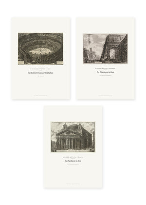 Piranesi – Ansichten von Rom – 3er-Set Wandbilder – Kunstdruck – Art Bros