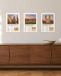 Münster Bundle – 3er-Set Wandbilder – 30 × 42 cm ohne Rahmen – Raumansicht – Art Bros