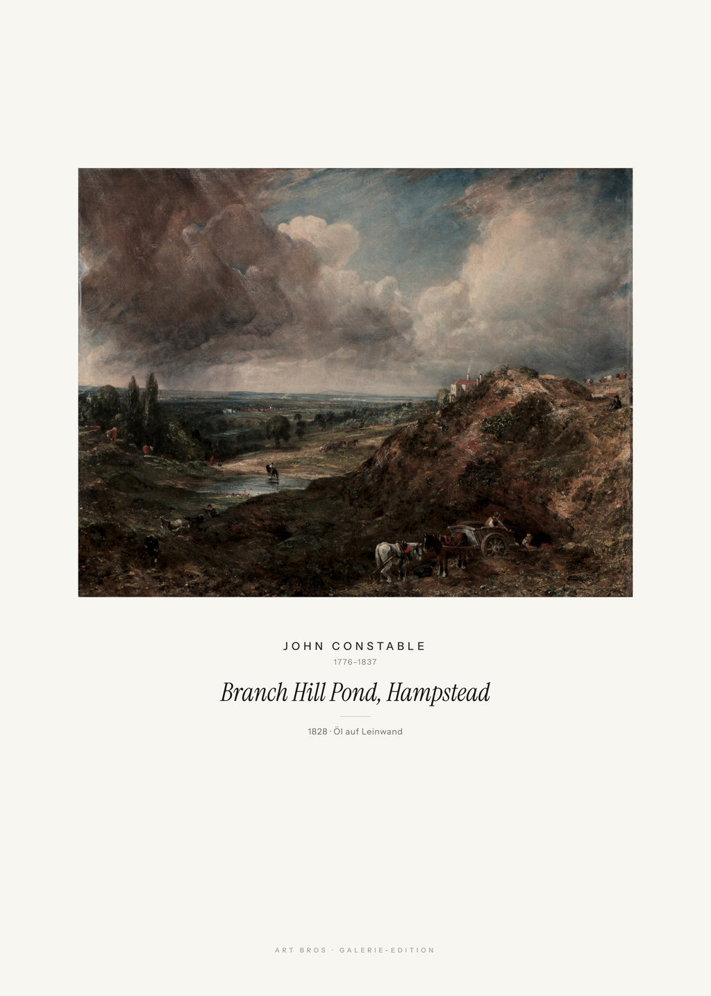 Branch Hill Pond, Hampstead – John Constable – Kunstdruck – Art Bros