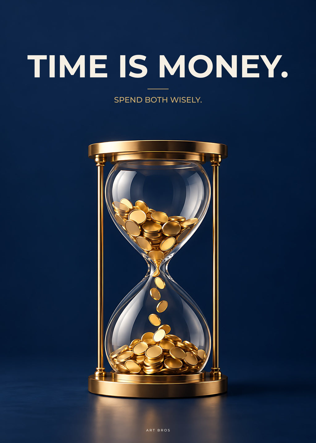 Poster Time Is Money – Geld und Business – Art Bros