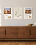 Münster Altstadt Bundle – 3er-Set Wandbilder – 30 × 42 cm ohne Rahmen – Raumansicht – Art Bros