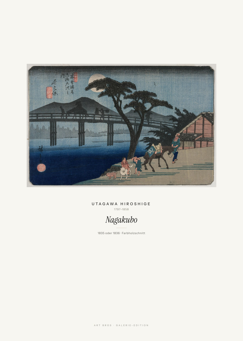 Nagakubo – Utagawa Hiroshige – Kunstdruck – Art Bros