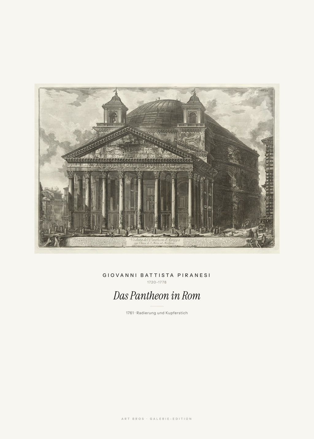 Das Pantheon in Rom – Giovanni Battista Piranesi – Kunstdruck – Art Bros