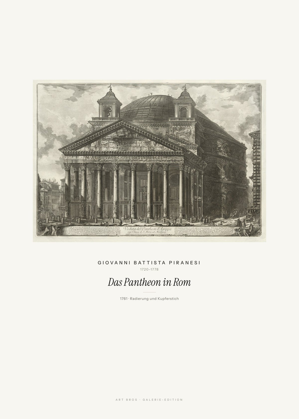 Das Pantheon in Rom – Giovanni Battista Piranesi – Kunstdruck – Art Bros