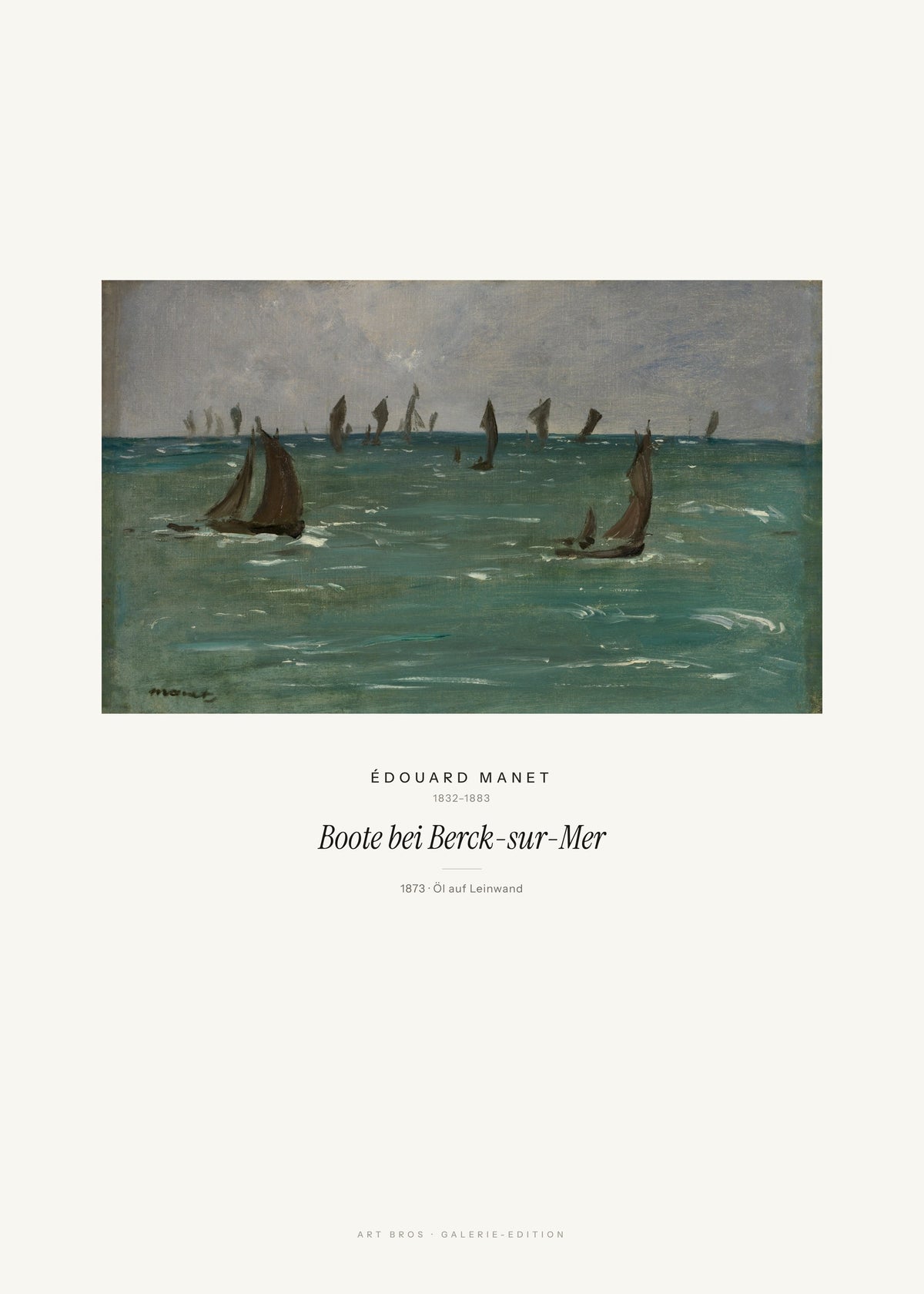 Boote bei Berck-sur-Mer – Édouard Manet – Kunstdruck – Art Bros