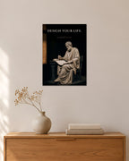 Design Your Life – Architekt Poster – 30 × 42 cm ohne Rahmen – Raumansicht – Art Bros