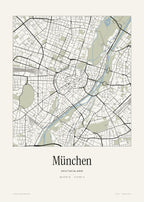 München Stadtplan – Wandbild – Art Bros
