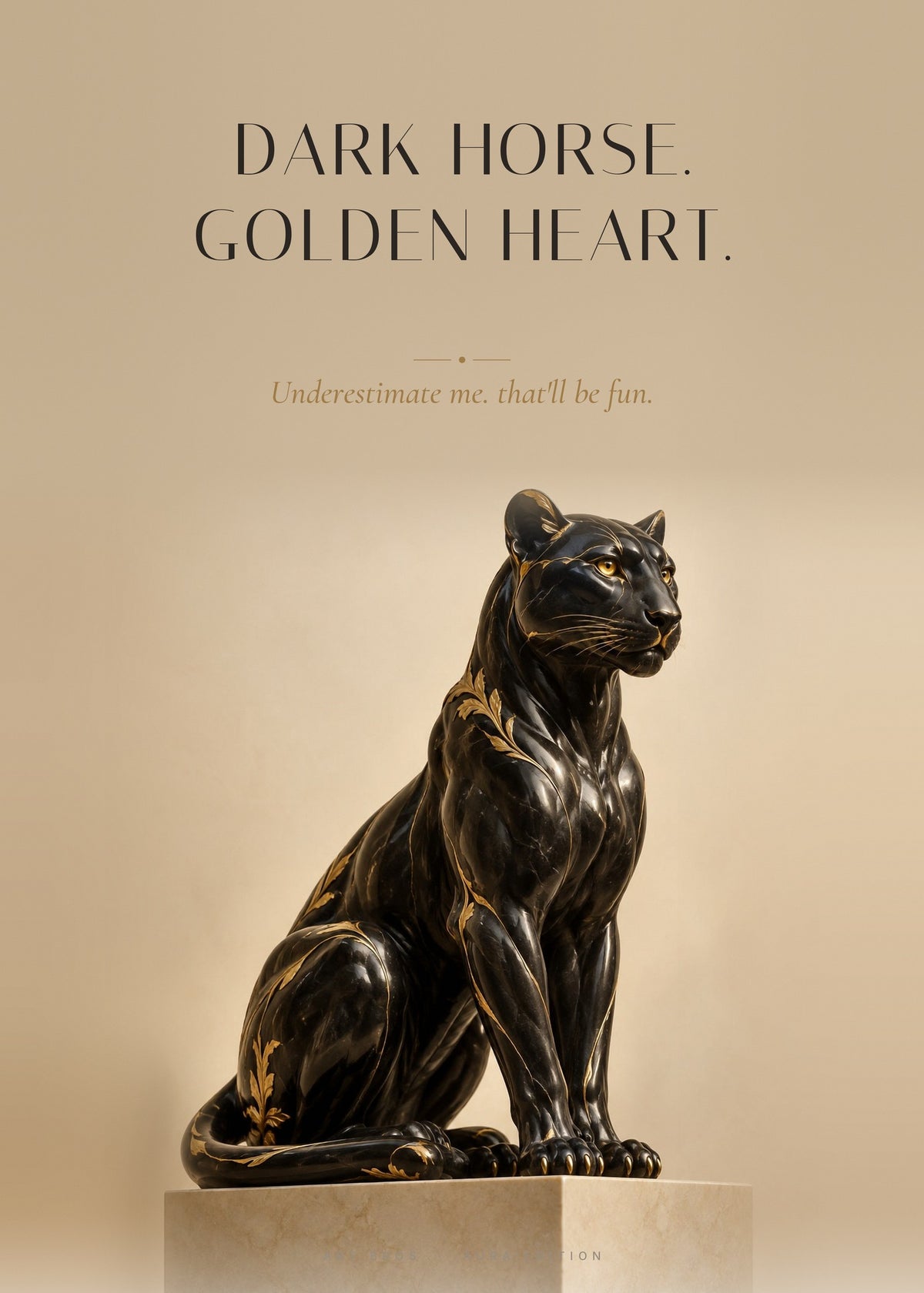 Dark Horse. Golden Heart – Panther Poster – Art Bros