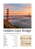 Golden Gate Bridge Wandbild – Kunstdruck – Art Bros