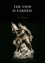 The View Is Earned – Gipfel Poster – Art Bros