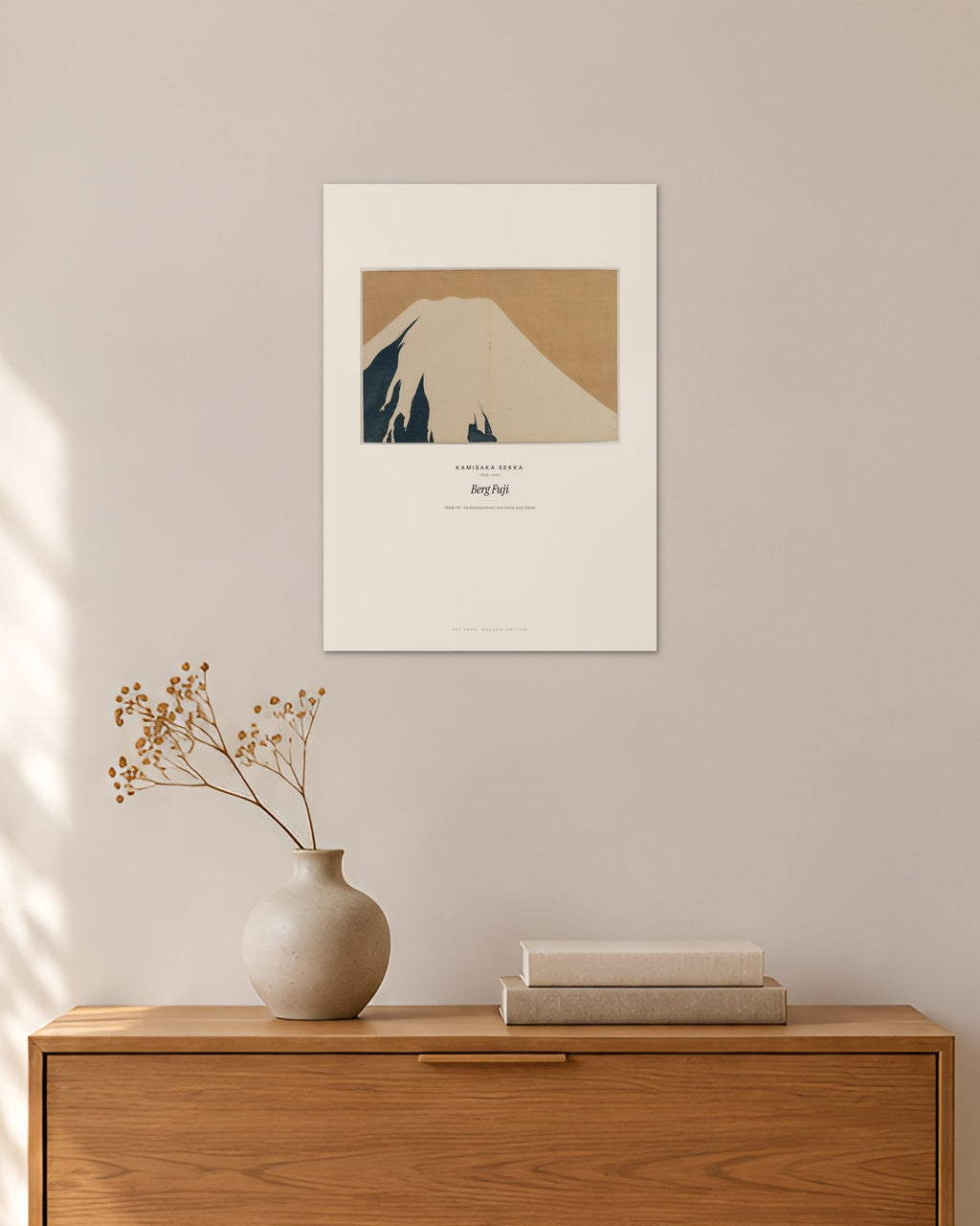 Berg Fuji – Kamisaka Sekka – 30 × 42 cm ohne Rahmen – Raumansicht – Art Bros