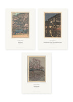 Yoshida Hiroshi – Kirschblüte & Abendlicht – 3er-Set Wandbilder – Kunstdruck – Art Bros