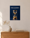 „Time Is Money“ – Geld & Business Poster – 30 × 42 cm ohne Rahmen – Raumansicht – Art Bros