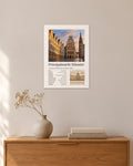 Prinzipalmarkt Münster Wandbild – 30 × 42 cm ohne Rahmen – Raumansicht – Art Bros