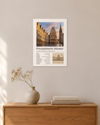 Prinzipalmarkt Münster Wandbild – 30 × 42 cm ohne Rahmen – Raumansicht – Art Bros