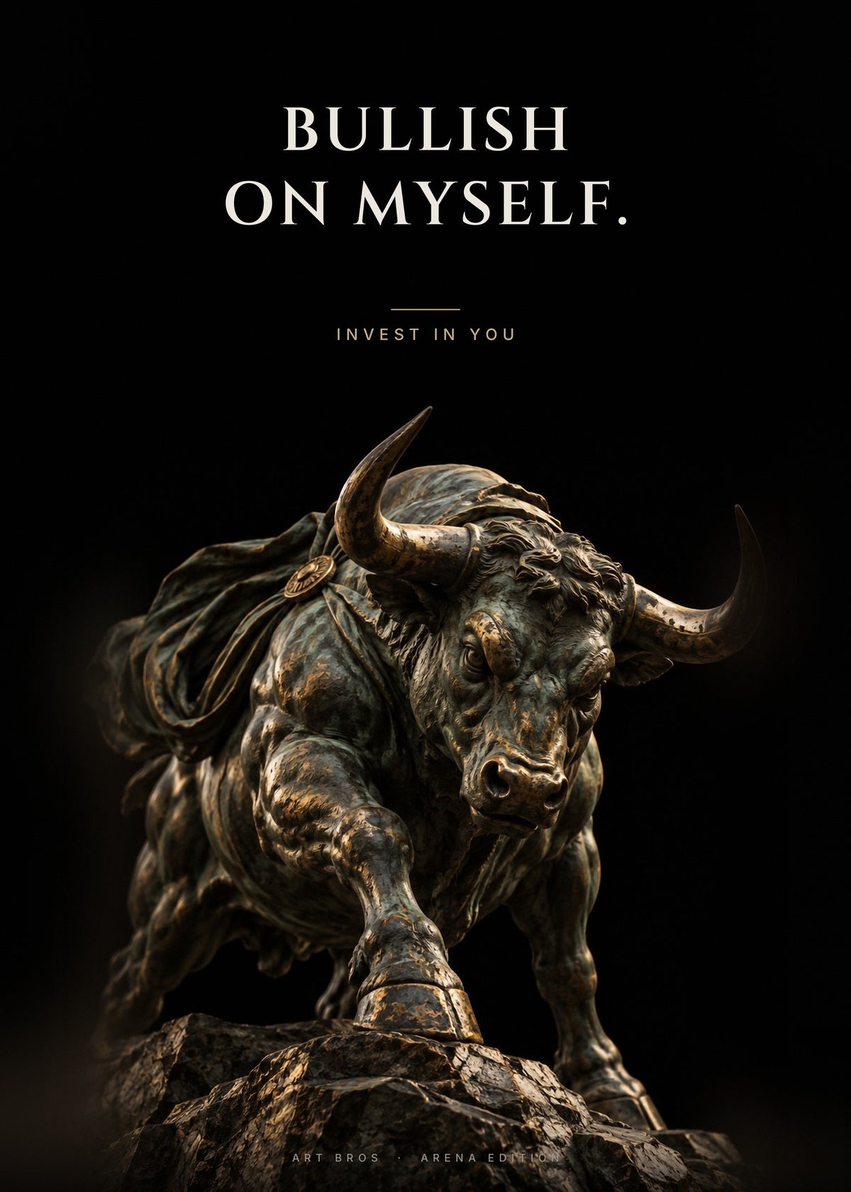 Bullish on Myself – Bulle Poster – Art Bros