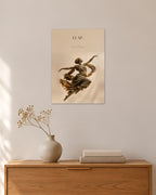 Leap – Sprung Poster – 30 × 42 cm ohne Rahmen – Raumansicht – Art Bros