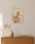 Run Your Race – Läuferin Poster – 30 × 42 cm ohne Rahmen – Raumansicht – Art Bros