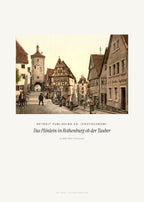 Das Plönlein in Rothenburg ob der Tauber – Detroit Publishing Co. (Photochrom) – Kunstdruck – Art Bros