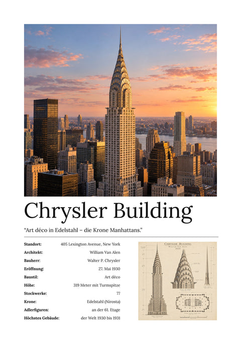 Chrysler Building Wandbild