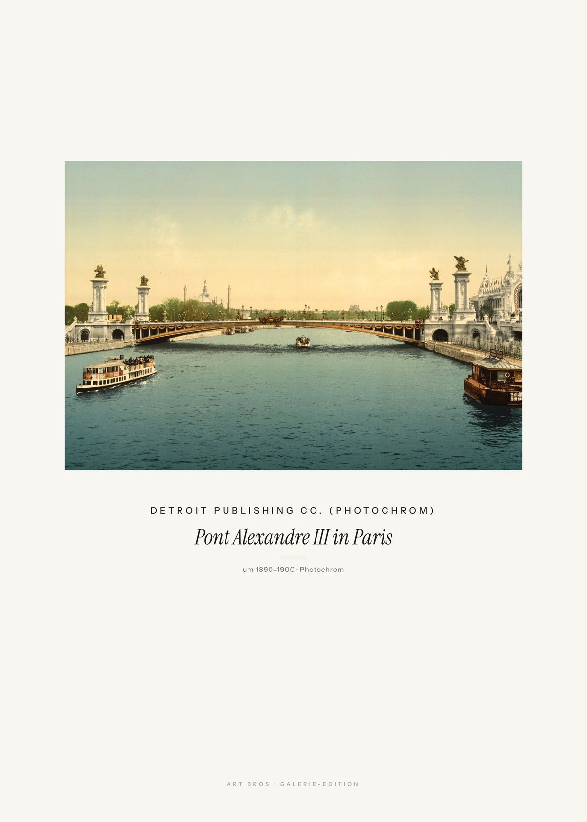 Pont Alexandre III in Paris – Detroit Publishing Co. (Photochrom) – Kunstdruck – Art Bros