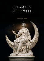 Dream Big. Sleep Well – Mondsichel Poster – Art Bros