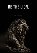 Be the Lion – Löwe Marmor Poster – Art Bros
