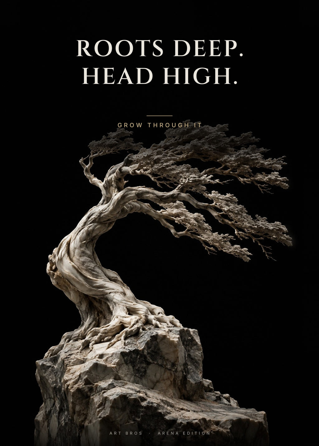 Roots Deep. Head High – Baum Poster – Art Bros